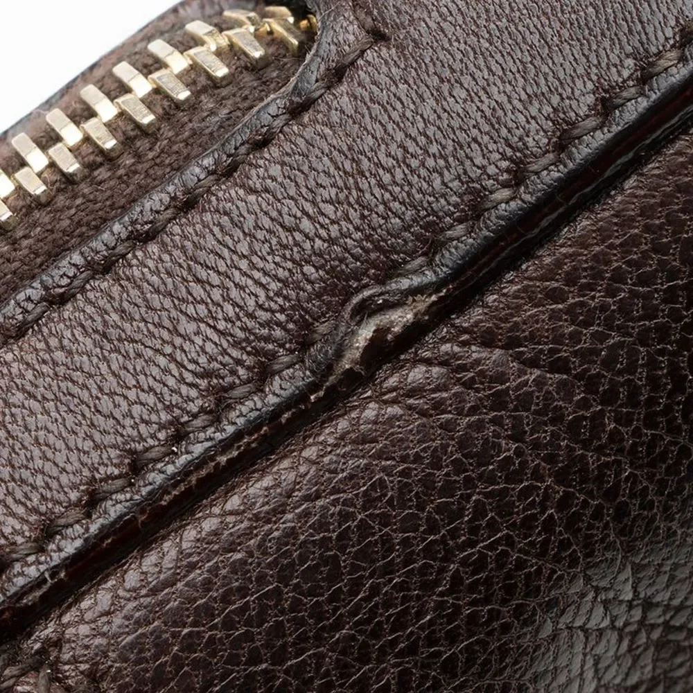 Saint Laurent Leather Braided Handle Hobo - Picture 14 of 15